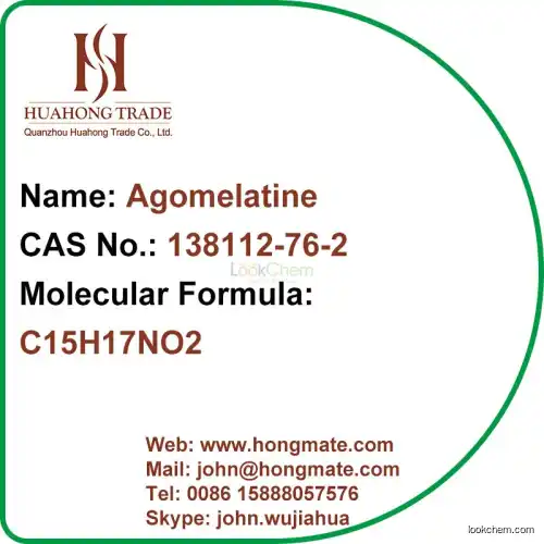 High Quality Agomelatine Antidepressive GMP Factory CAS#138112-76-2
