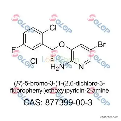 SOLOP high purity, low price, in stock, free sample (R)-5-bromo-3-(1-(2,6-dichloro-3-fluorophenyl)ethoxy)pyridin-2-amine877399-00-3