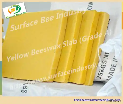 High Quality Yellow Bees Wax Slab in Candle Industry