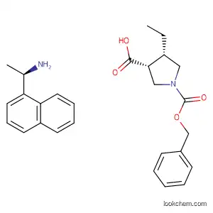 (1R)-1-(naphthalen-1-yl)ethan-1-amine; (3R,4S)-1-[(benzyloxy)carbonyl]-4-ethylpyrrolidine-3-carboxylic acid