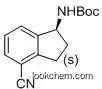 (S)-tert-butyl (4-cyano-2,3-dihydro-1H-inden-1-yl)carbamate