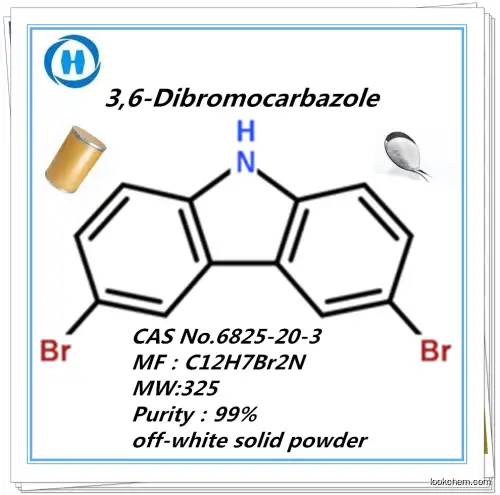 High purity and quality 3,6-Dibromocarbazole 6825-20-3