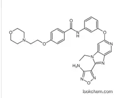 N-(3-{[2-(4-Amino-1,2,5-oxadiazol-3-yl)-1-ethyl-1H-imidazo[4,5-c] pyridin-6-yl]oxy}phenyl)-4-[2-(4-morpholinyl)ethoxy]benzamide