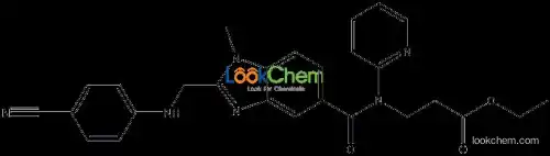 3-[[[2-[[(4-Cyanophenyl)amino]methyl]-1-methyl-1H-benzimidazol-5-yl]carbonyl]pyridin-2-ylamino]propionic acid