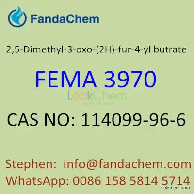FEMA 3970, 2,5-Dimethyl-3-oxo-(2H)-fur-4-yl butrate, CAS NO: 114099-96-6