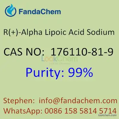 R(+)-Alpha Lipoic Acid Sodium 99% HPLC,  CAS No: 176110-81-9