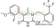5-(2-Fluoro-3-methoxyphenyl)-1-[[2-fluoro-6-(trifluoromethyl)phenyl]methyl]-6-methyl-2,4(1H,3H)-pyrimidinedione