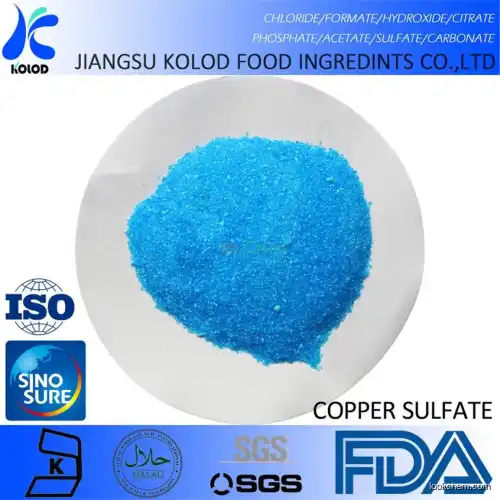 China Factory directly supply Pharmaceutical Grade Copper Sulfate Pentahydrate Manufacturer