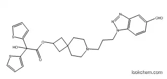 7-(3-(5-formyl-1H-benzo[d][1,2,3]triazol-1-yl)propyl)-7-azaspiro[3.5]nonan-2-yl 2-hydroxy-2,2-di(thiophen-2-yl)acetate