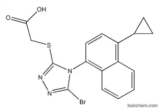 2-(5-BROMO-4-(4-CYCLOPROPYLNAPHTHALEN-1-YL)-4H-1,2,4-TRIAZOL-3-YLTHIO)ACETIC ACID