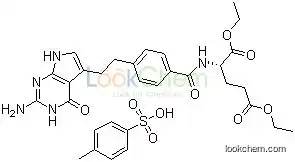 N-[4-[2-(2-Amino-4,7-dihydro-4-oxo-3H-pyrrolo[2,3-d]pyrimidin-5-yl)ethyl]benzoyl]-L-glutamic acid 1,5-diethyl ester 4-methylbenzenesulfonate