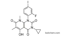 3-cyclopropyl-1-(2-fluoro-4-iodophenyl)-5-hydroxy-6,8-dimethylpyrido[2,3-d]pyrimidine-2,4,7(1H,3H,8H)-trione