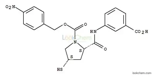 3-[[[(2S,4S)-4-Mercapto-1-(4-nitrobenzyloxy)carbonyl-2-pyrrolidinyl]carbonyl]amino] benzoic acid