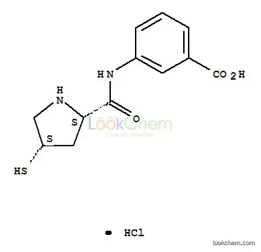 3-[(2S,4S)-4-Mercaptopyrrolidine-2-carboxamido]benzoic acid hydrochloride