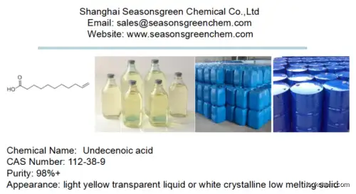 lower price factory stock Undecenoic acid CAS 112-38-9