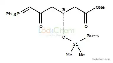 Hexanoic acid,3-[[(1,1-dimethylethyl)dimethylsilyl]oxy]-5-oxo-6-(triphenylphosphoranylidene)-,methyl ester, (3R)-