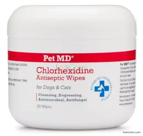 Chlorhexidine wipes for dogs