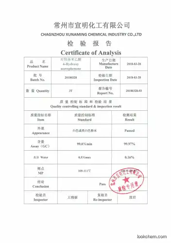 CAS NO.99-93-4  Producer in China4'-Hydroxyacetophenone /manufacturer/low price