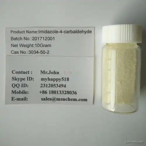 Hot selling Imidazole-4-carbaldehyde cas No.:3034-50-2