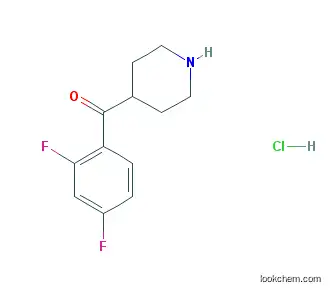 Methanone,(2,4-difluorophenyl)-4-piperidinyl-, hydrochloride (1:1)