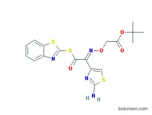 Acetic acid,2-[[(Z)-[1-(2-amino-4-thiazolyl)-2-(2-benzothiazolylthio)-2-oxoethylidene]amino]oxy]-,1,1-dimethylethyl ester
