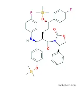 2-Oxazolidinone, 3-[(2R,5S)-5-(4-Fluorophenyl)-2-[(S)-[(4-Fluorophenyl)Amino][4-[(Trimethylsilyl)Oxy]Phenyl]Methyl]-1-Oxo-5-[(Trimethylsilyl)Oxy]Pentyl]-4-Phenyl-, (4S)-