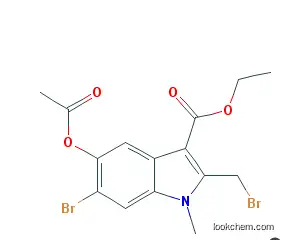 Ethyl 5-Acetoxy-6-Bromo-2-(Bromomethyl)-1-Methyl-1H-Indole-3-Carboxylate