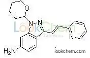 (E)-3-[2-(Pyridin-2-yl)ethenyl]-1-(tetrahydro-2H-pyran-2-yl)-1H-indazol-6-amine