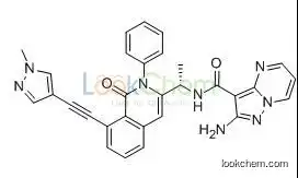 (S)-2-amino-N-(1-(8-((1-methyl-1H-pyrazol-4-yl)ethynyl)-1-oxo-2-phenyl-1,2-dihydroisoquinolin-3-yl)ethyl)pyrazolo[1,5-a]pyrimidine-3-carboxamide
