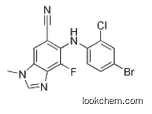 1H-Benzimidazole-6-carbonitrile,5-[(4-bromo-2-chlorophenyl)amino]-4-fluoro-1-methyl-