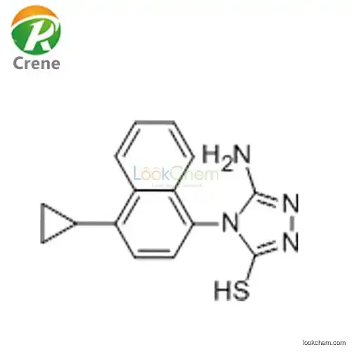 3-amino-4-(4-cyclopropylnaphthalen-1-yl)-4h-1,2,4-triazole-5-thiol 878671-96-6