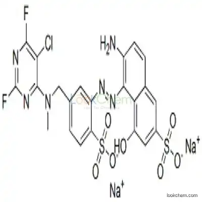 83399-76-2 6-amino-5-[[5-[[(5-chloro-2,6-difluoro-4-pyrimidinyl)methylamino]methyl]-2-sulphophenyl]azo]-4-hydroxynaphthalene-2-sulphonic acid, sodium salt
