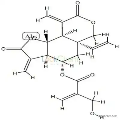 21871-10-3 2-Hydroxymethylpropenoic acid [(3aR,9aβ,9bα)-decahydro-5aβ-vinyl-3,9-bis(methylene)-2,8-dioxo-2H-furo[2,3-f][2]benzopyran-4β-yl] ester