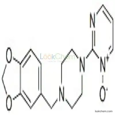 50602-52-3 2-[4-(1,3-Benzodioxol-5-ylmethyl)-1-piperazinyl]pyrimidine 1-oxide