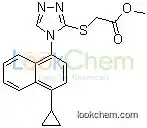 Methyl2-[[4-(4-cyclopropylnaphthalen-1-yl)-4H-1,2,4-triazol-3-yl]thio]acetate(1533519-85-5)