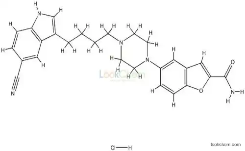 163521-08-2 5-[4-[4-(5-Cyanoindol-3-yl)butyl]piperazin-1-yl]benzofuran-2-carboxamide hydrochloride