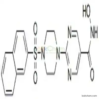 604769-01-9 5-Pyrimidinecarboxamide, N-hydroxy-2-[4-(2-naphthalenylsulfonyl)-1-piperazinyl]- (9CI)
