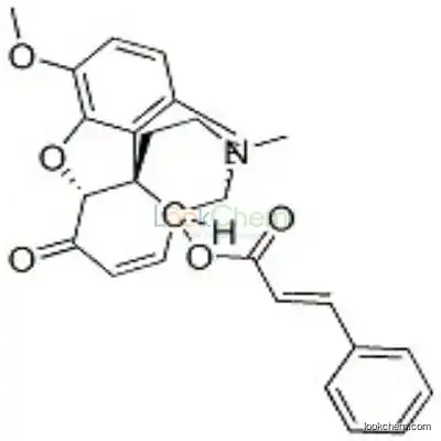751-01-9 3-Phenylpropenoic acid 7,8-didehydro-4,5α-epoxy-3-methoxy-17-methyl-6-oxomorphinan-14-yl ester