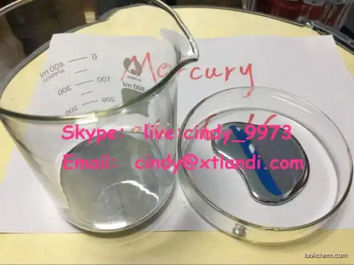 Mercury 99.999% CAS No.7439-97-6 Quicksilver Hydrargyrum mercury china supplier