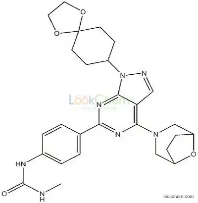 1144068-46-1 N-[4-[1-(1,4-Dioxaspiro[4.5]dec-8-yl)-4-(8-oxa-3-azabicyclo[3.2.1]oct-3-yl)-1H-pyrazolo[3,4-d]pyrimidin-6-yl]phenyl]-N'-methylurea