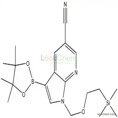 1429906-71-7 3-(tetramethyl-1,3,2-dioxaborolan-2-yl)-1-{[2-(trimethylsilyl)ethoxy]methyl}-1H-pyrrolo[2,3-b]pyridine-5-carbonitrile