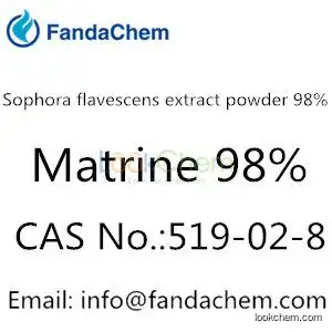 Sophora flavescens extract powder 98% (matrine), cas: 519-02-8 from Fandachem