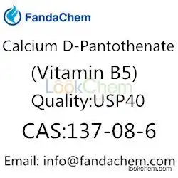 Calcium pantothenate (Vitamin B5;D-PANTOTHENIC ACID CALCIUM SALT),cas:137-08-6 from fandachem
