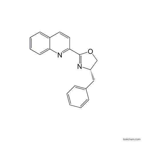 (S)-4-benzyl-2-(quinolin-2-yl)-4,5-dihydrooxazole  96%