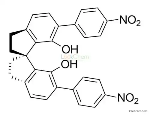 (R)?-2,?2',?3,?3'-Tetrahydro-?6,?6'-?bis(4-?nitrophenyl)?-1,?1'-?spirobi[1H-?indene]?-?7,?7'-?diol