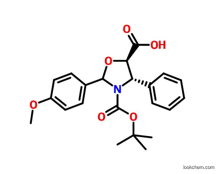 (4S,5R)-3-TERT-BUTOXYCARBONY-2-(4-ANISYL)-4- PHENYL-5-OXAZOLIDINE CARBOXYLIC ACID