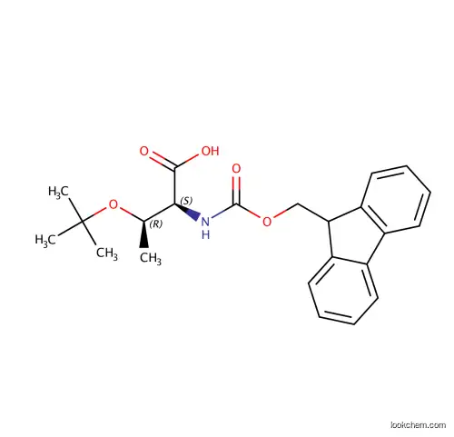 Fmoc-Thr(tBu)-OH, FMOC-O-tert-Butyl-L-threonine, MFCD00077075(71989-35-0)
