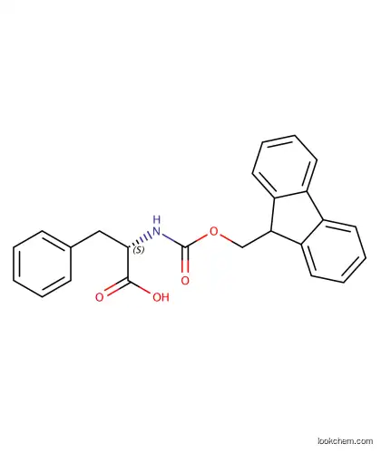 Fmoc-Phe-OH, FMOC-L-PHENYLALANINE, N-[(9H-Fluoren-9-ylmethoxy)carbonyl]-L-phenylalanine, MFCD00037128
