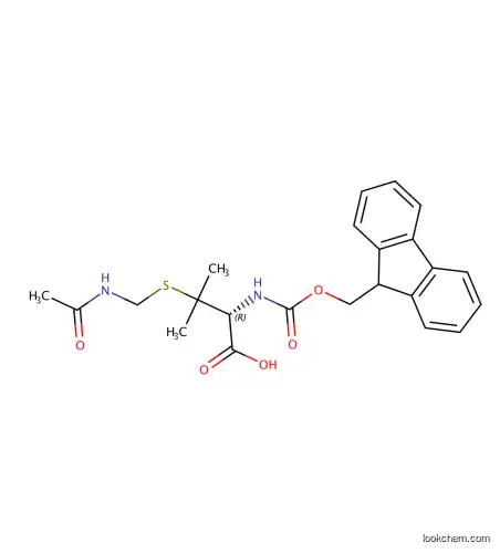 Fmoc-Pen(Acm)-OH, Fmoc-S-Acetamidomethyl-L-Penicillamine, MDL No.: MFCD00151935