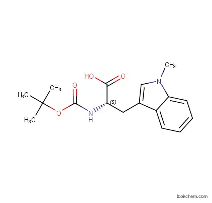 Boc-Trp(Me)-OH, (2S)-3-(1-methylindol-3-yl)-2-[(2-methylpropan-2-yl)oxycarbonylamino]propanoic acid, MFCD28987645